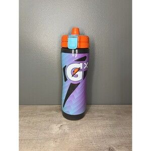 NEW Gatorade Gx Bottle Momentum Neon Blue Hydration Flip Top NWT